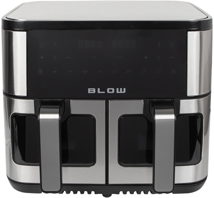 Friteuză cu Aer Cald BLOW Double, 2600 W, Capacitate 9 L, Touch, Grill, Negru pukika.ro [3]