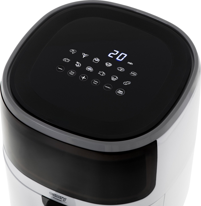 Friteuză cu Aer Cald Camry, 2000 W, Capacitate 5 L, Touch, Argintiu pukika.ro [5]