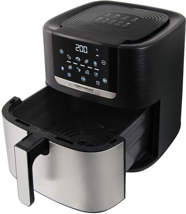 Friteuză cu Aer Cald Esperanza, 1700 W, Capacitate 8 L, Touch, Negru pukika.ro [2]
