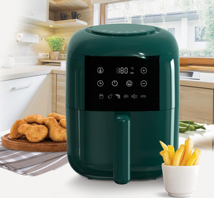 Friteuză cu Aer Cald Maestro, 1200 W, Capacitate 3 L, Touch, Verde pukika.ro [2]