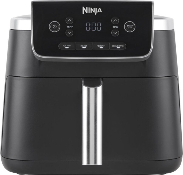 Friteuză cu Aer Cald Ninja AF140EUCM, 1750 W, Capacitate 4.7 L, 4 Funcții de Gătit, Coș Antiaderent, Display Digital, Roșu pukika.ro [1]
