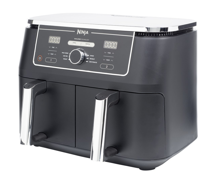 Friteuză cu Aer Cald Ninja AF400EU, 2470 W, Capacitate 9.5 L, 2 Zone de Gătit, Funcții Multiple, Display Digital, Negru pukika.ro [2]