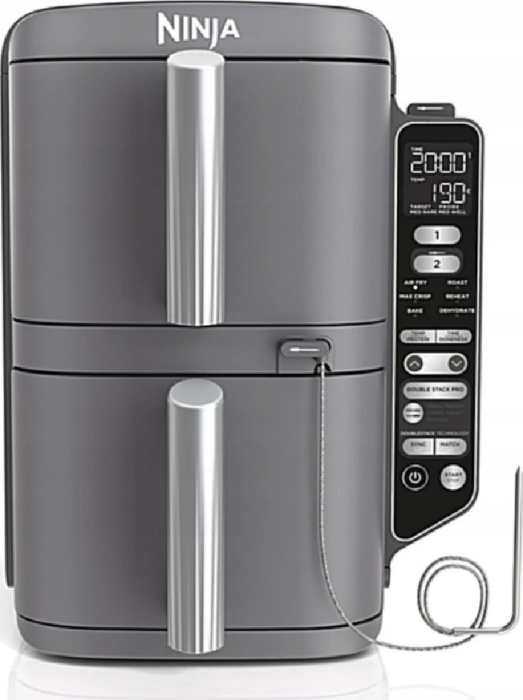 Friteuză cu Aer Cald Ninja SL451EU, 2470 W, Capacitate 9.5 L, Funcții Air Fry, Reheat, Negru pukika.ro [1]