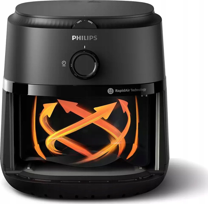 Friteuză cu Aer Cald Philips 1000 series, 1500 W, Capacitate 4.2 L, Grill, Negru pukika.ro [5]