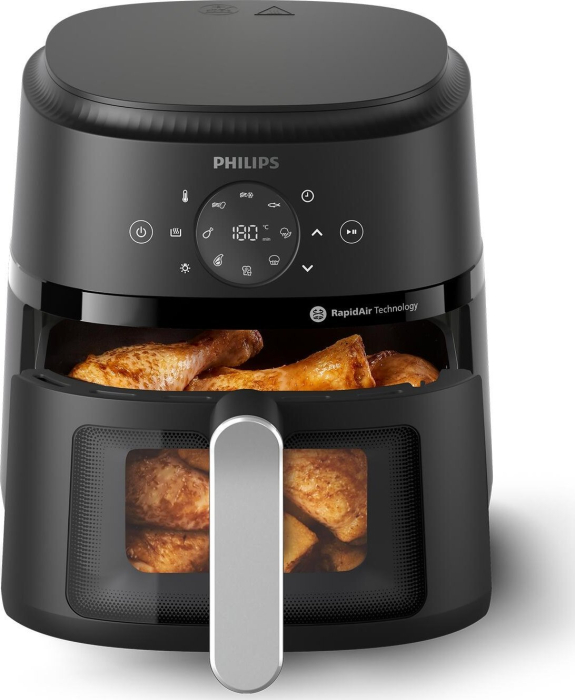 Friteuză cu Aer Cald Philips 2000 series, 1500 W, Capacitate 4.2 L, Grill, Negru pukika.ro [3]