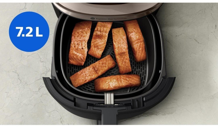 Friteuză cu Aer Cald Philips, 2000 W, Capacitate 7.2 L, Touch, Grill, Negru pukika.ro [4]