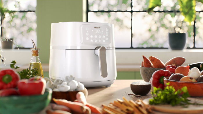 Friteuză cu Aer Cald Philips 5000 series Airfryer XXL Connected HD9285/00, 7.2 L, 2000 W, Rapid Air, 8 Programe, Wi‑Fi, Alb pukika.ro [5]