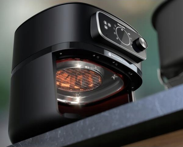 Friteuză cu Aer Cald Philips AirFryer 7000 Series Combi XXL HD9876/90, 2200 W, 8.3 L, Rapid CombiAir, Wi‑Fi, 22 Funcții, Negru pukika.ro [4]