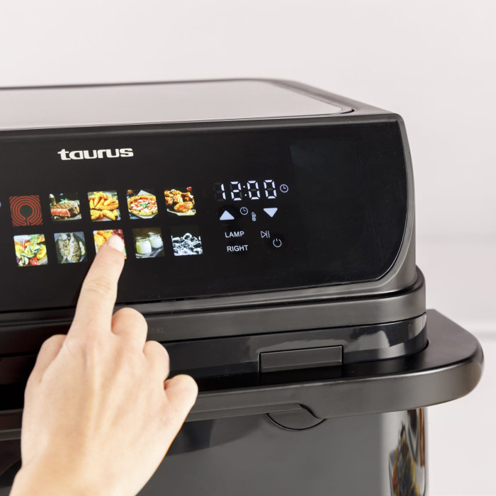 Friteuză cu Aer Cald Taurus, 2800 W, Capacitate 10 L, Touch, Timer, Negru pukika.ro [6]