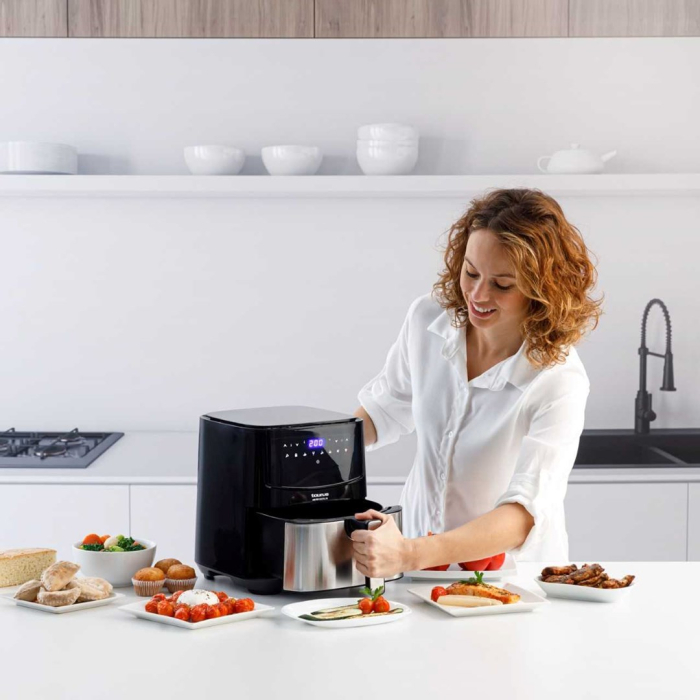 Friteuză cu Aer Cald Taurus AF1450XD, 1450 W, Capacitate 5 L, Funcții Air Fry, Grill, Negru pukika.ro [3]
