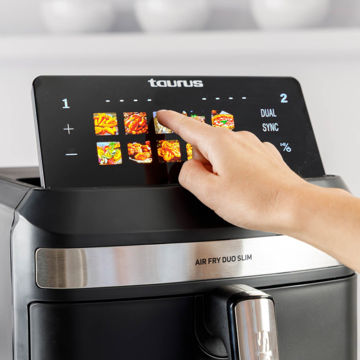 Friteuză cu Aer Cald Taurus Air Duo, 2800 W, Capacitate 13 L, Touch, Negru pukika.ro [7]
