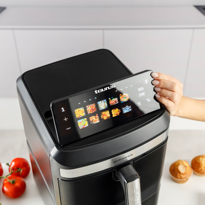 Friteuză cu Aer Cald Taurus Air Duo, 2800 W, Capacitate 13 L, Touch, Negru pukika.ro [6]