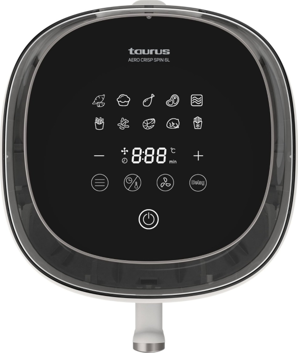 Friteuză cu Aer Cald Taurus EST9739900L, 1550 W, Capacitate 6 L, Funcții Air Fry, Grill, Gri pukika.ro [2]