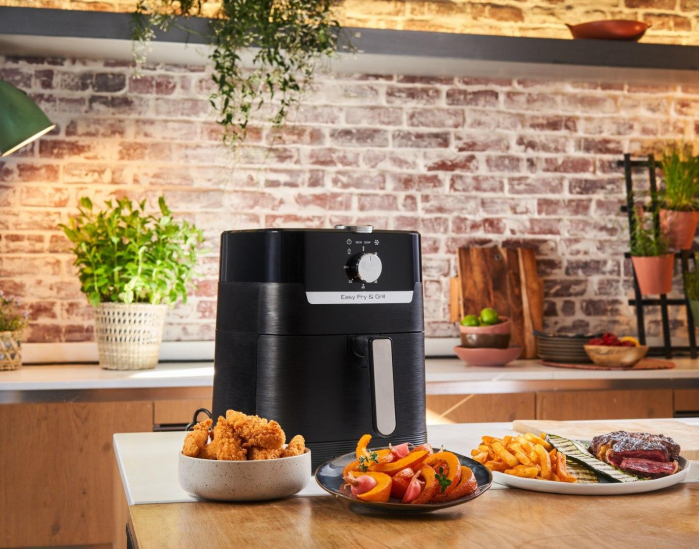 Friteuză cu Aer Cald Tefal Easy Fry & Grill, 1550 W, Capacitate 4.2 L, Negru pukika.ro [9]