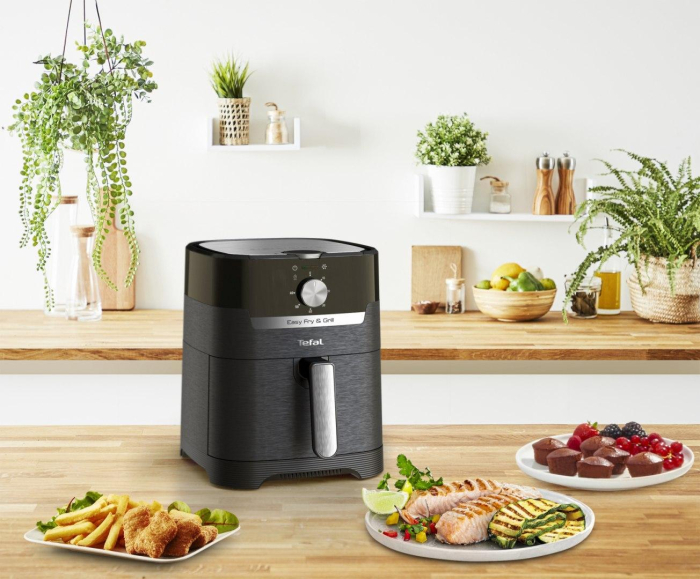 Friteuză cu Aer Cald Tefal Easy Fry & Grill, 1550 W, Capacitate 4.2 L, Negru pukika.ro [8]