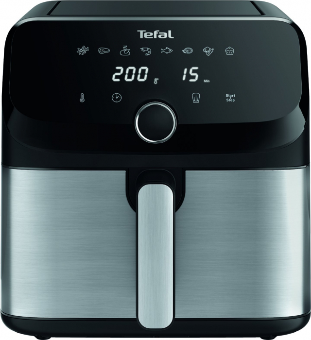 Friteuză cu Aer Cald Tefal Easy Fry Mega EY855D10, 7.5 L, 2020 W, 8 Programe, Negru pukika.ro [2]