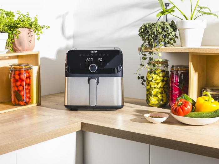Friteuză cu Aer Cald Tefal Easy Fry Mega EY855D10, 7.5 L, 2020 W, 8 Programe, Negru pukika.ro [5]