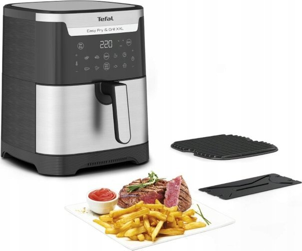 Friteuză cu Aer Cald Tefal EY801D15, 1830 W, Capacitate 6.5 L, Funcții Air Fry, Grill, Timer, Negru pukika.ro [2]