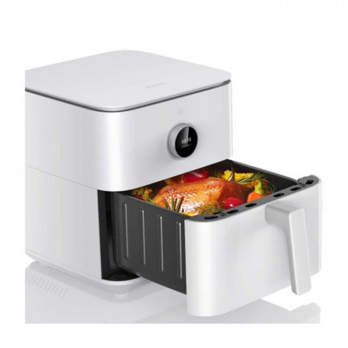 Friteuză cu Aer Cald Xiaomi Mi Smart Air Fryer 6.5 L BHR7358EU, 1800 W, Healthy Defat Mode, Wi‑Fi, Alb pukika.ro [6]