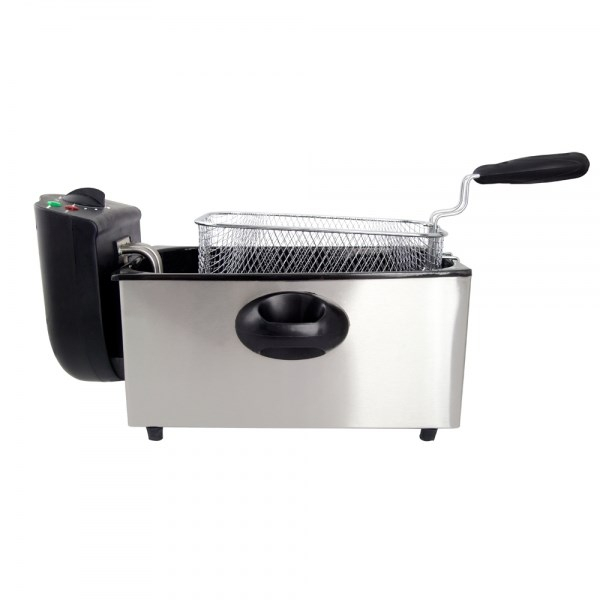 Friteuză Electrică Esperanza EKG010 Fryer, 3 L, 2000 W, Inox, Termostat Ajustabil, Argintiu pukika.ro [4]
