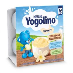 Gustare cu lapte si banane Iogolino Nestle, 6-36 luni, 4x100 g [1]