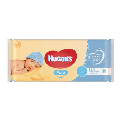 Servetele umede Huggies Pure Biodegradabile, 1 pachet, 56 bucati [1]