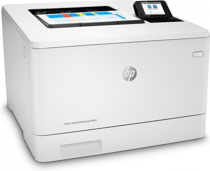 Imprimantă Laser Color HP M455dn, Duplex, A4, 27 ppm, USB, Wi-Fi, Rețea, Business, White [3]