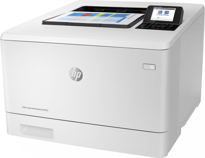 Imprimantă Laser Color HP M455dn, Duplex, A4, 27 ppm, USB, Wi-Fi, Rețea, Business, White [2]