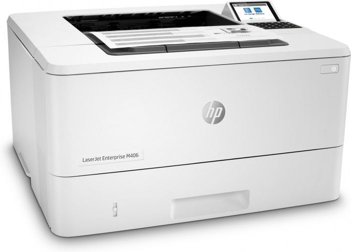 Imprimantă Laser HP LaserJet M406dn, Monocrom, Duplex, A4, 38 ppm, Rețea, Business, White [3]