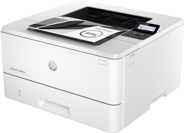Imprimantă Laser HP LaserJet Pro 4002dw, Monocrom, Duplex, A4, 40 ppm, USB, Wi-Fi, Bluetooth, 1200 x 1200 DPI, White [3]