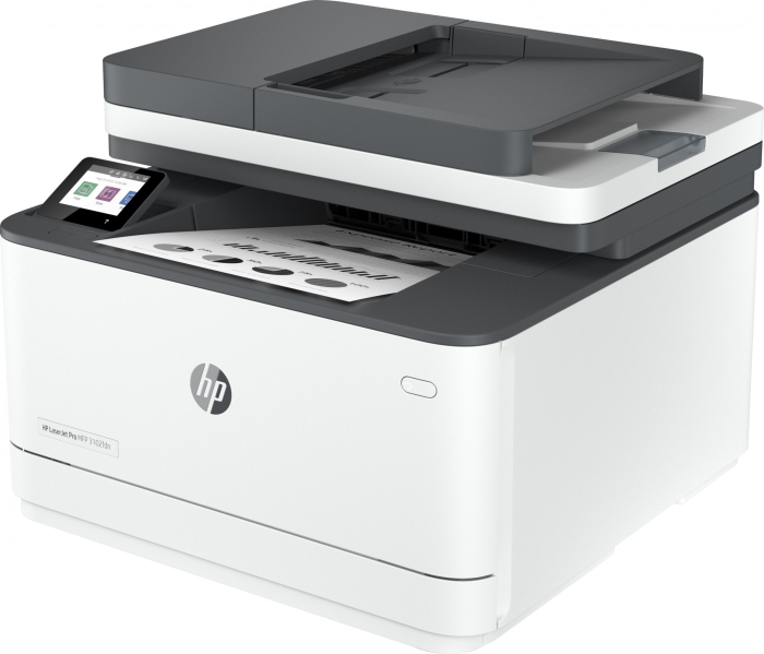 Imprimantă Laser HP LaserJet Pro MFP 3102fdn, Monocrom, Duplex, A4, 33 ppm, USB, Ethernet, 1200 x 1200 DPI, White [2]