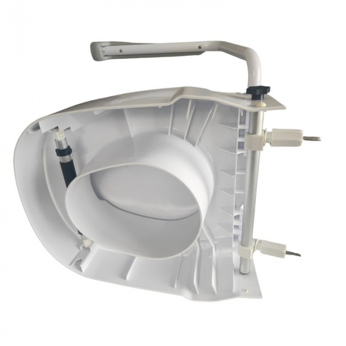 Inaltator pentru toaleta cu capac si suport pentru maini, greutate maxima 120 Kg, Alb/Gri pukika.ro [6]