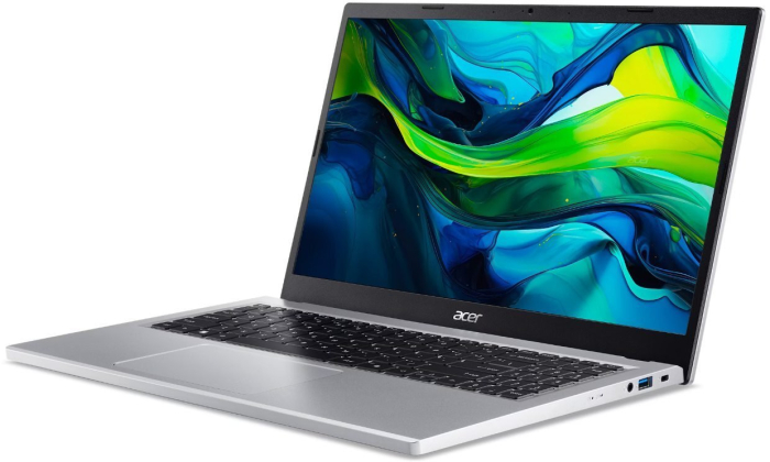 Laptop Acer Aspire Go 15, 15.6" Full HD, Intel® Core™ 3 N355 pana la 3.9 GHz, 8 GB RAM DDR5, 128 GB SSD, Intel® Graphics, Windows 11 Home, Pure Silver [3]