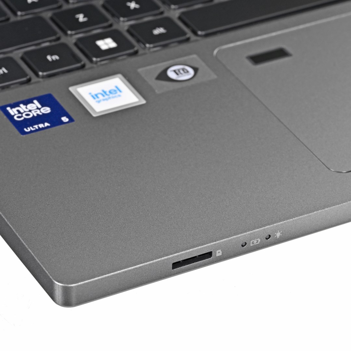 Laptop Acer TravelMate P2, 14" WUXGA, Intel® Core™ Ultra 5 125H pana la 4.5 GHz, 16 GB RAM DDR5, 512 GB SSD, Intel Arc Graphics, Windows 11 Pro, Steel Grey [5]