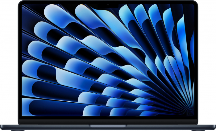 Laptop Apple MacBook Air, 13.6 inch, Apple M4, 16 GB RAM DDR4, 256 GB SSD, Apple GPU, macOS Sequoia, Midnight [1]