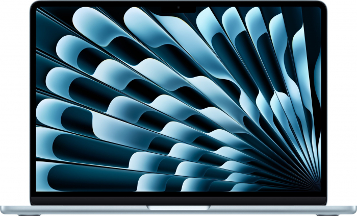 Laptop Apple MacBook Air, 13.6 inch, Apple M4, 24 GB RAM, 512 GB SSD, Apple GPU, macOS Sequoia, Sky Blue [1]