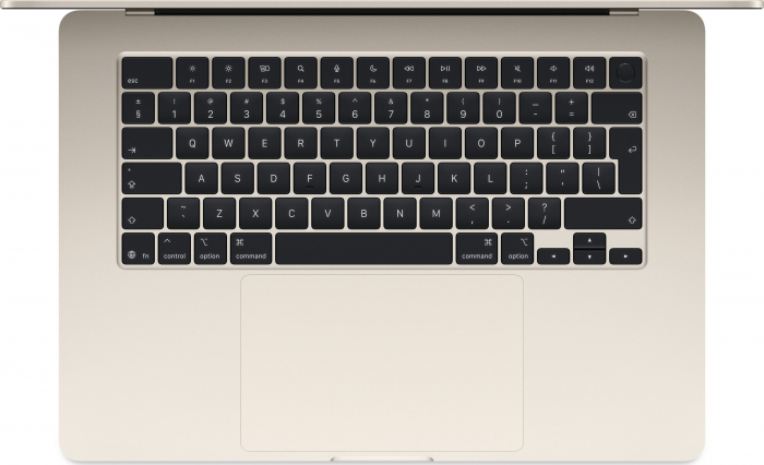 Laptop Apple MacBook Air, 15.3 inch, Apple M4, 16 GB RAM, 256 GB SSD, Apple GPU, macOS Sequoia, Beige [2]