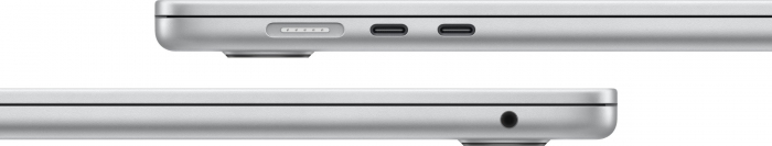 Laptop Apple MacBook Air, 15.3 inch, Apple M4, 16 GB RAM, 256 GB SSD, Apple GPU, macOS Sequoia, Silver [4]