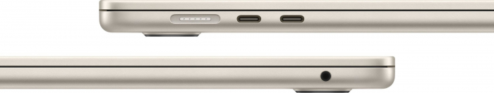 Laptop Apple MacBook Air, 15.3 inch, Apple M4, 24 GB RAM, 512 GB SSD, Apple GPU, macOS Sequoia, Beige [4]