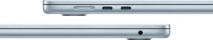 Laptop Apple MacBook Air, 15.3 inch, Apple M4, 24 GB RAM, 512 GB SSD, Apple GPU, macOS Sequoia, Sky Blue [4]