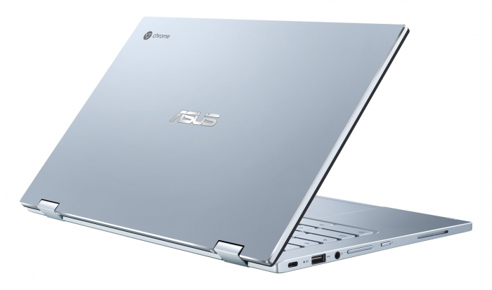 Laptop ASUS Chromebook Flip, 14" Full HD Touchscreen, Intel® Core™ m3-8100Y pana la 3.4 GHz, 4 GB RAM LPDDR3 2133, 128 GB SSD, Intel UHD Graphics, ChromeOS, Silver [4]
