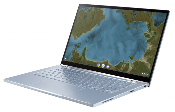 Laptop ASUS Chromebook Flip, 14" Full HD Touchscreen, Intel® Core™ m3-8100Y pana la 3.4 GHz, 4 GB RAM LPDDR3 2133, 128 GB SSD, Intel UHD Graphics, ChromeOS, Silver [3]