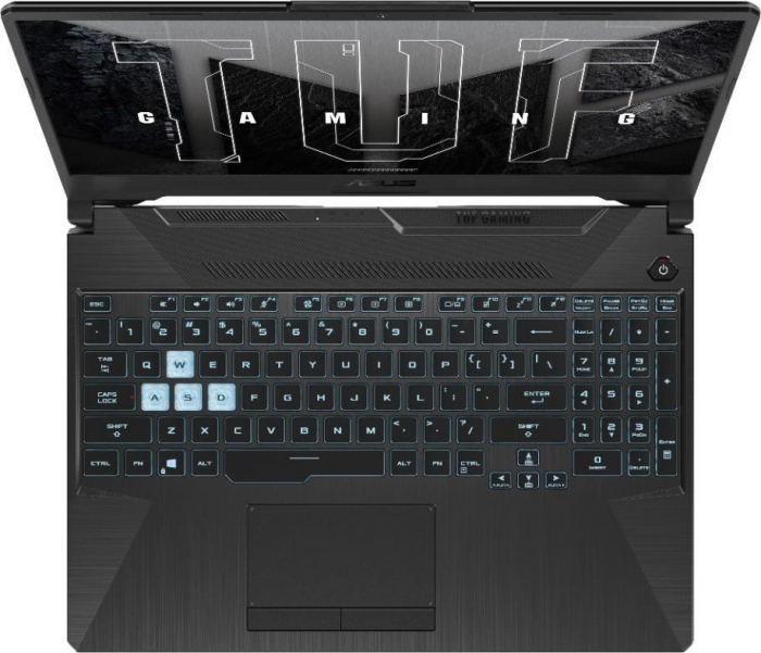 Laptop ASUS TUF Gaming A15, 15.6" Full HD, AMD Ryzen™ 5 7535HS pana la 4.55 GHz, 8 GB RAM DDR5 5600, 512 GB SSD, NVIDIA® GeForce® RTX 3050 4 GB, Free Dos, Graphite Black [2]