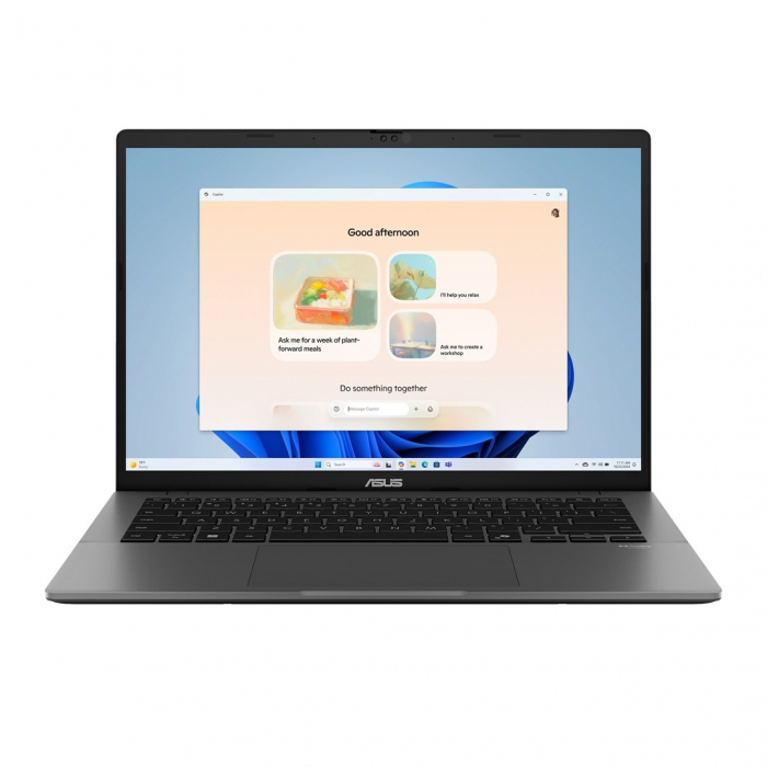Laptop ASUS Vivibook S 14, 14" WUXGA, Intel® Core™ i5 13420H pana la 4.6 GHz, 16 GB RAM DDR5, 512 GB SSD, Intel® UHD Graphics, Windows 11 Home, Matte Gray [1]