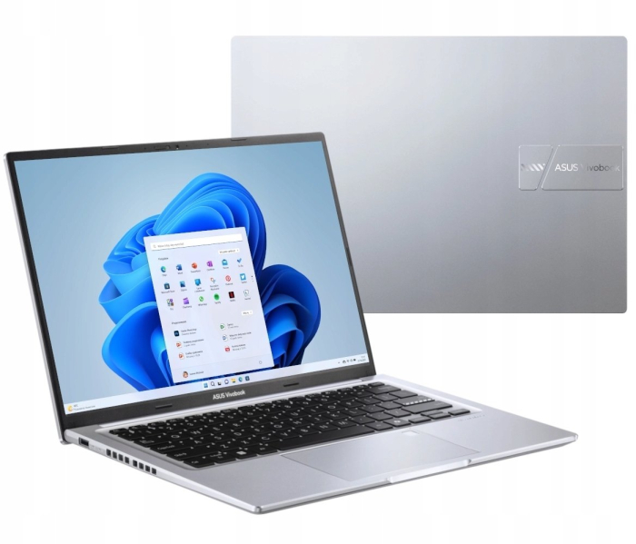 Laptop ASUS Vivobook 14, 14" WUXGA, AMD Ryzen™ 5 150 pana la 4.55 GHz, 16 GB RAM DDR5, 512 GB SSD, AMD Radeon Graphics, Windows 11 Home, Cool Silver [6]