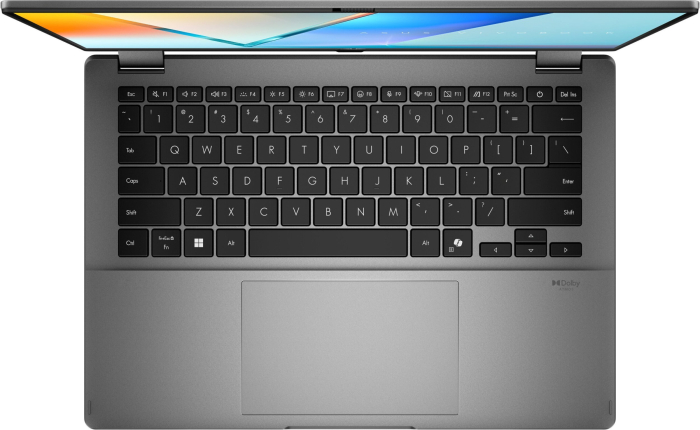 Laptop ASUS Vivobook 14 Flip, 14" WUXGA Touchscreen, Intel® Core™ Ultra 5 226V pana la 4.5 GHz, 16 GB RAM LPDDR5x, 512 GB SSD, Windows 11 Home, Matte Grey [3]