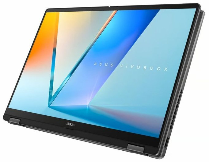 Laptop ASUS Vivobook 14 Hybrid (2-in-1), 14" WUXGA Touchscreen, Intel® Core™ Ultra 7 256V pana la 4.8 GHz, 16 GB RAM LPDDR5x, 1 TB SSD, Intel Arc Graphics, Windows 11 Home, Matte Gray [5]