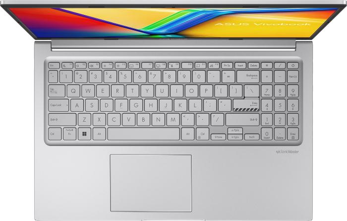 Laptop ASUS Vivobook 15, 15.6" Full HD, Intel® Core™ i3 1315U pana la 4.5 GHz, 16 GB RAM DDR4, 512 GB SSD, Intel® UHD Graphics, Free Dos, Cool Silver [5]