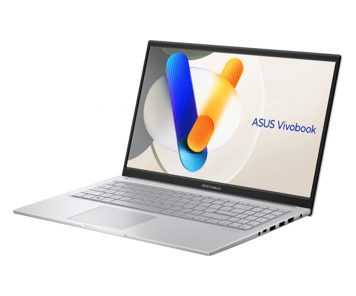 Laptop ASUS Vivobook 15, 15.6" Full HD, Intel® Core™ i3 1315U pana la 4.5 GHz, 16 GB RAM DDR4, 512 GB SSD, Intel® UHD Graphics, Windows 11 Home, Cool Silver [2]