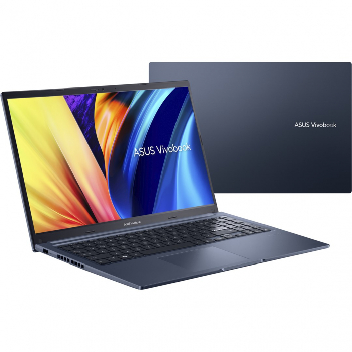 Laptop ASUS Vivobook 15, 15.6" Full HD, Intel® Core™ i7 1255U pana la 4.7 GHz, 16 GB RAM DDR4, 512 GB SSD, Intel Iris Xᵉ Graphics, Windows 11 Home, Quiet Blue [8]